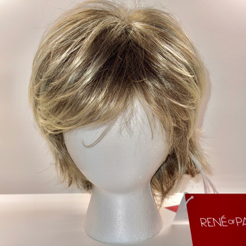 Rene of Paris Coco Wig 2318 Frosti Blond Short Layered Shag Synthetic Hair